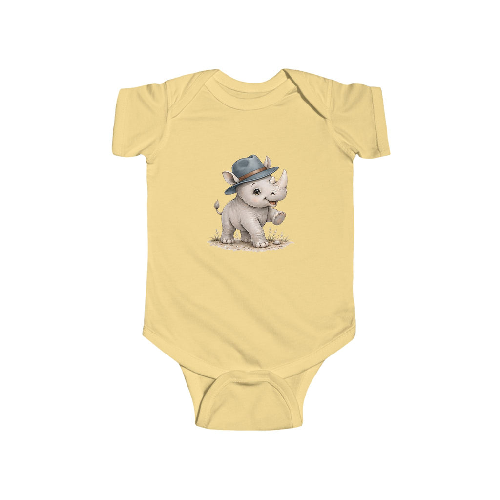Babella™ Safari Explorer Rhino Baby Bodysuit