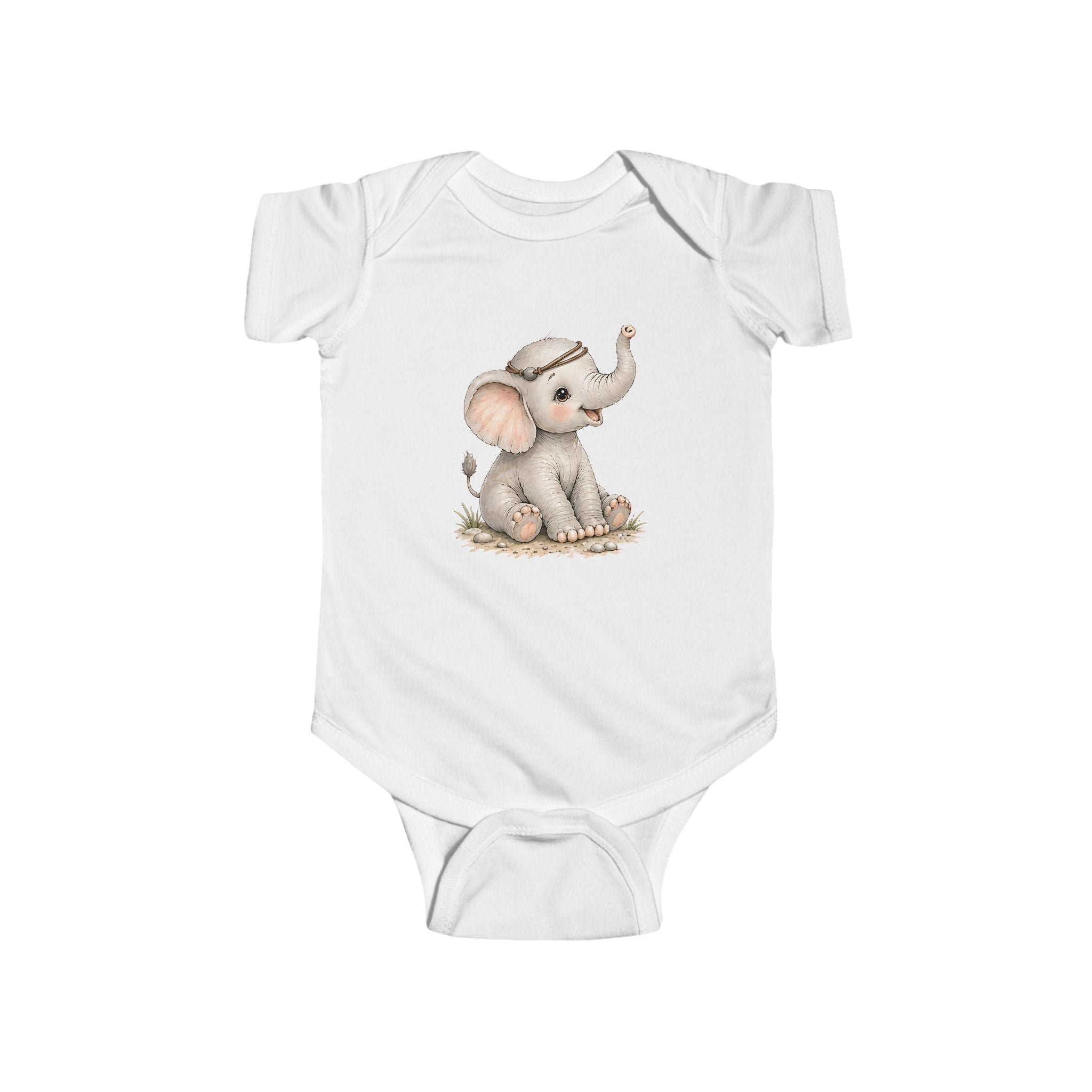 Babella™ Safari Explorer Elephant Baby Bodysuit