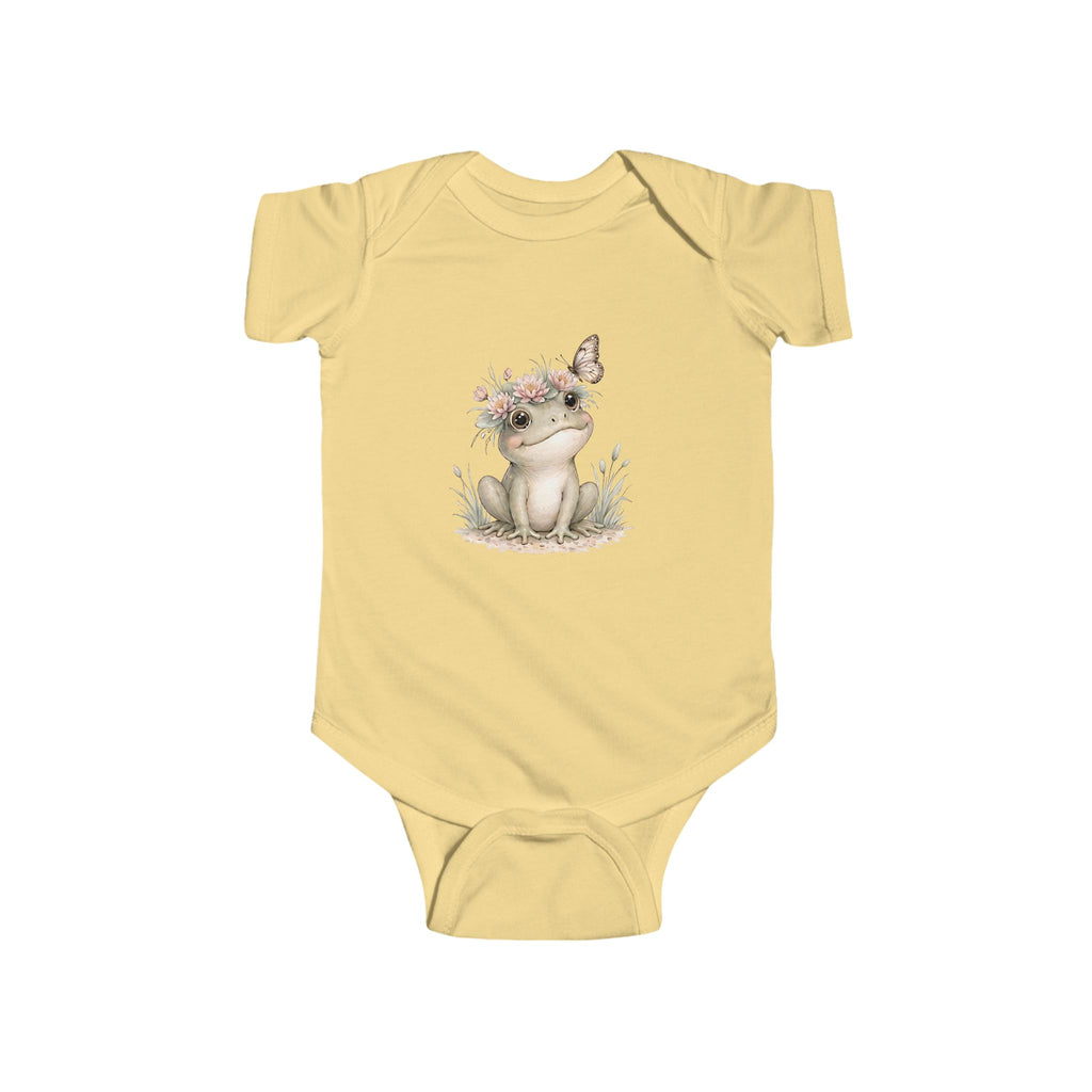 Babella™ Safari Floral Frog Baby Bodysuit