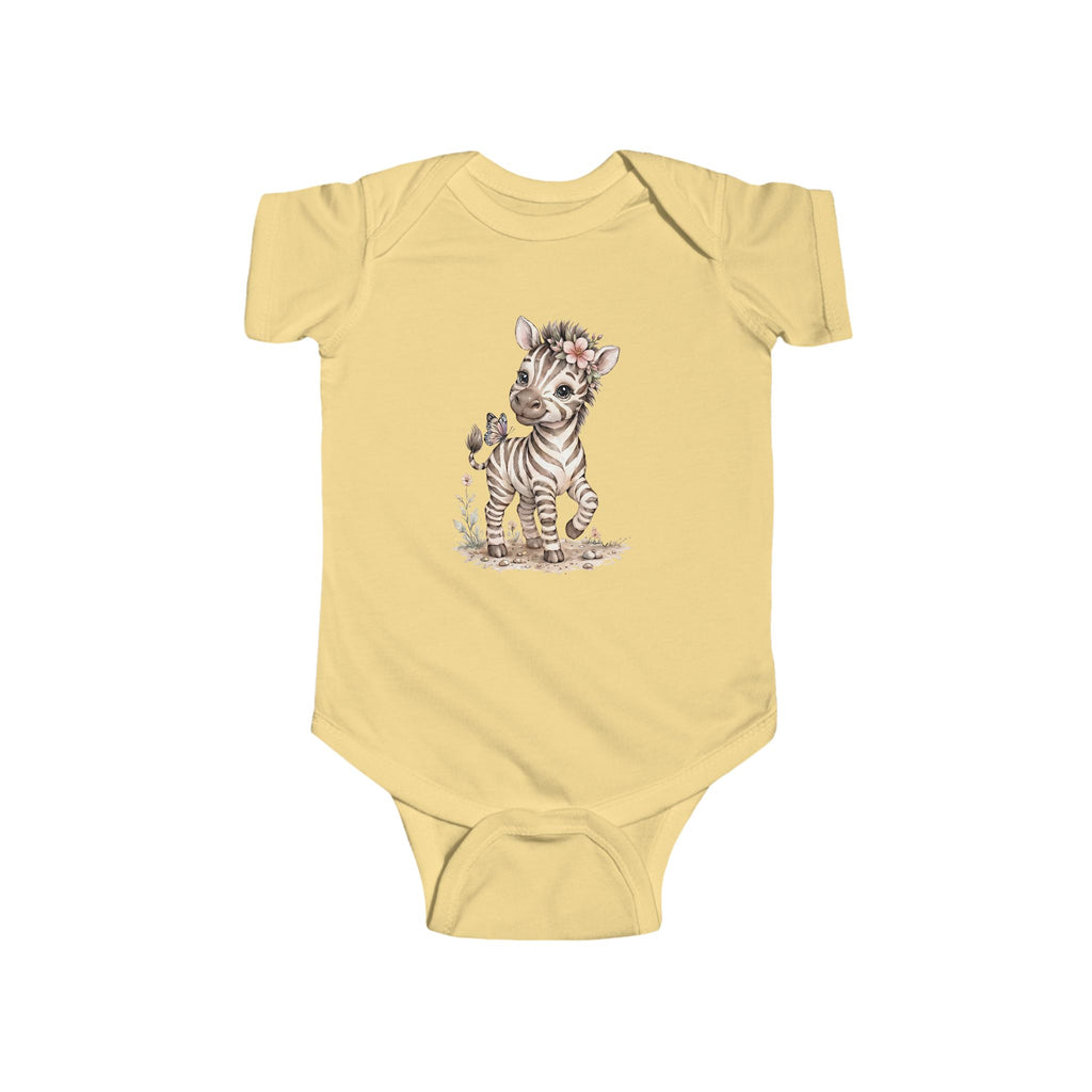 Babella™ Safari Floral Zebra Baby Bodysuit