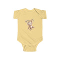 Babella™ Safari Floral Monkey Baby Bodysuit